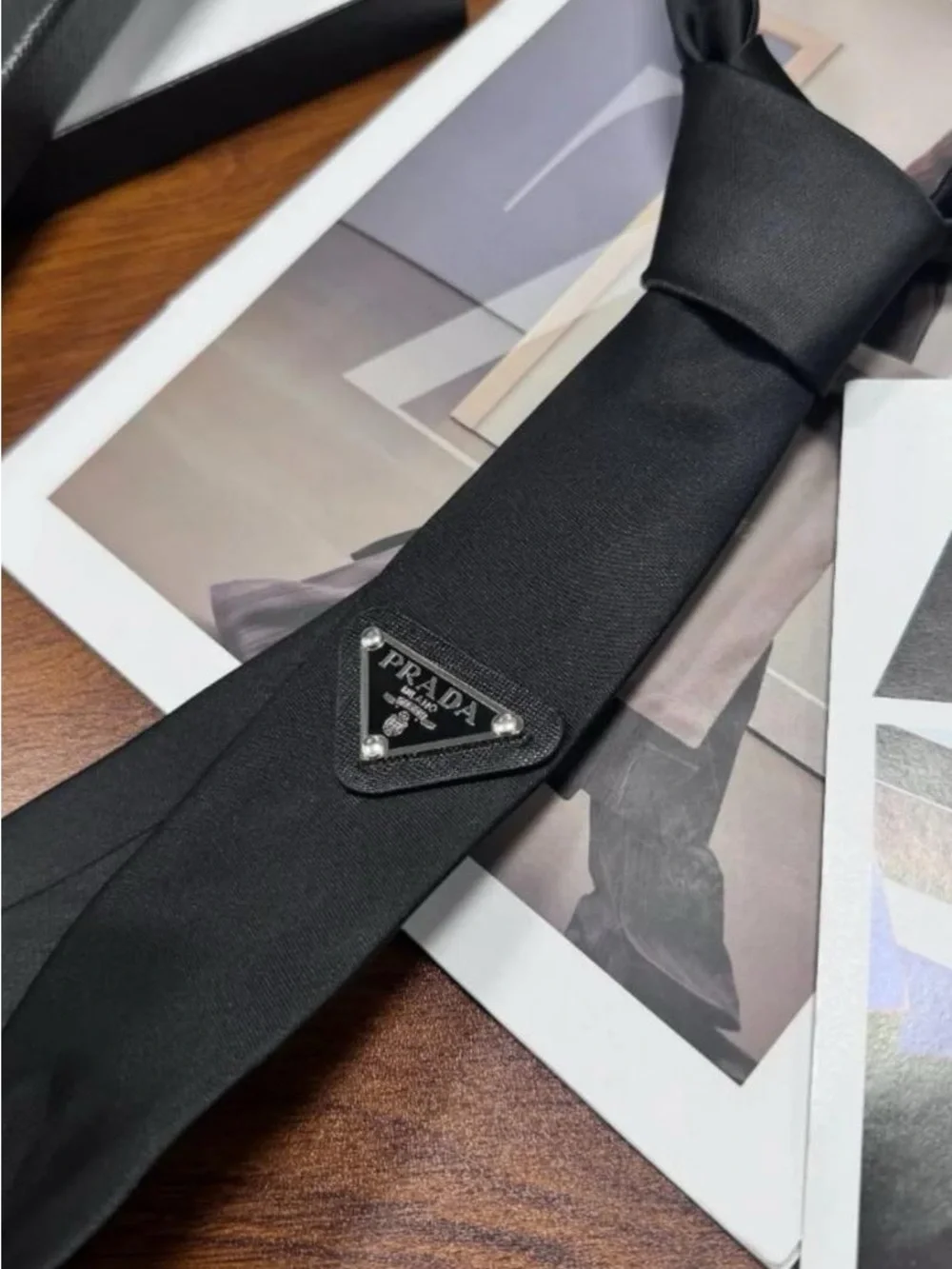 🎁Brand New Prada Classic Black Tie, Delivery gift box 💓